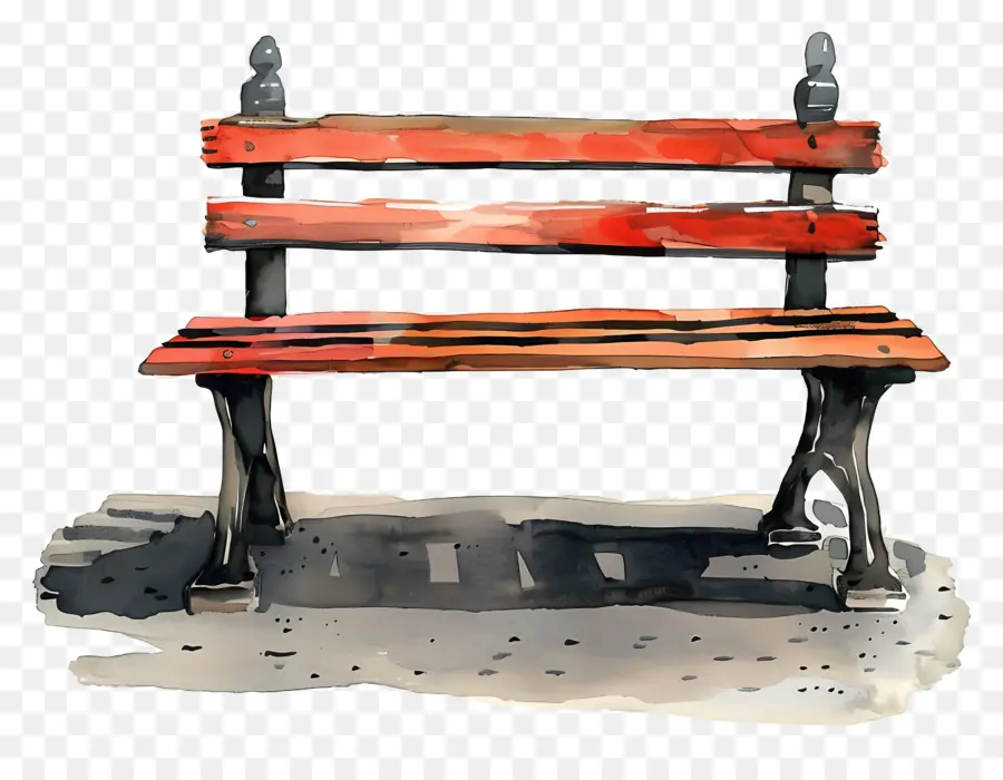 بارك مقاعد البدلاء，الرسم بالألوان المائية PNG