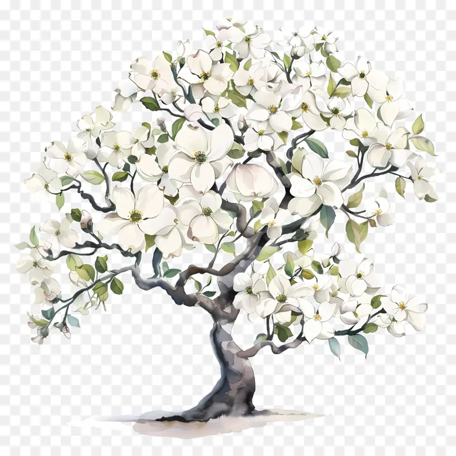 شجرة دوجوود，تزهر الربيع PNG