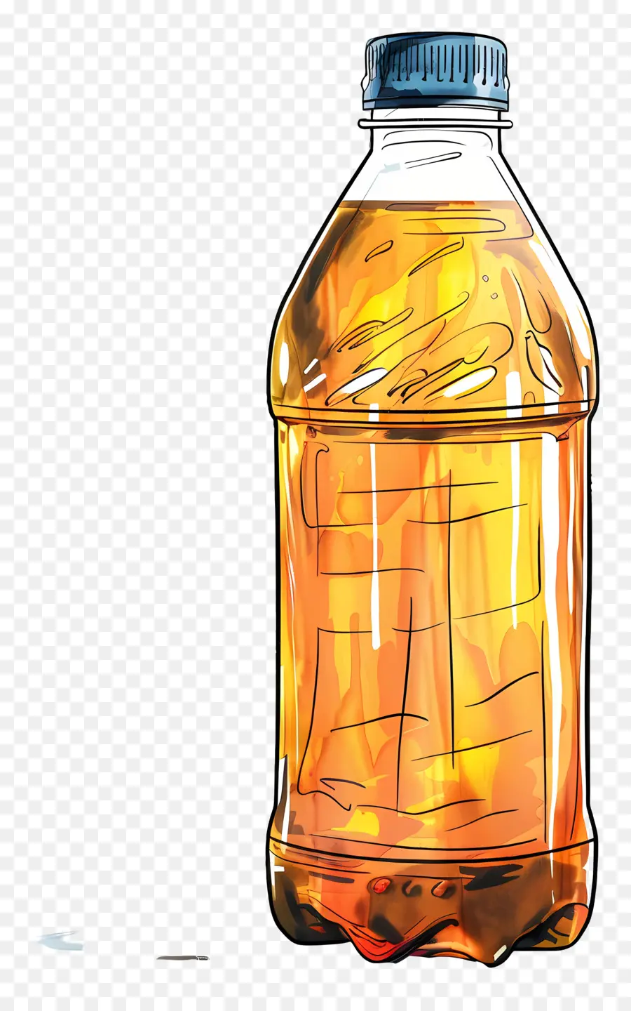 زجاجة من البلاستيك，صودا البرتقال PNG