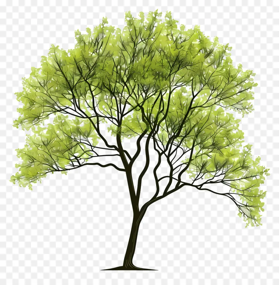 شجرة بسيطة，شجرة كوتونوود PNG