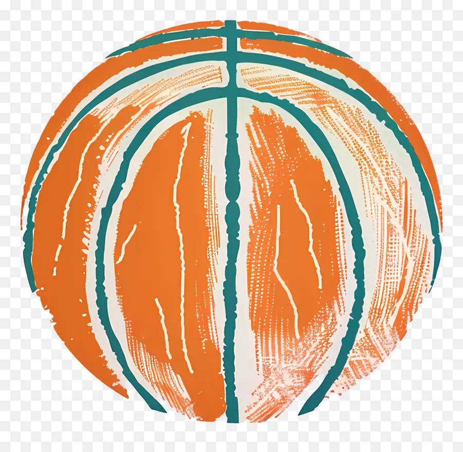 كرة السلة，البرتقال PNG