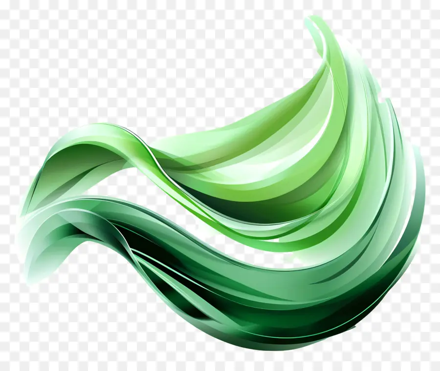 الشكل الأخضر التدرج，الفن التجريدي PNG