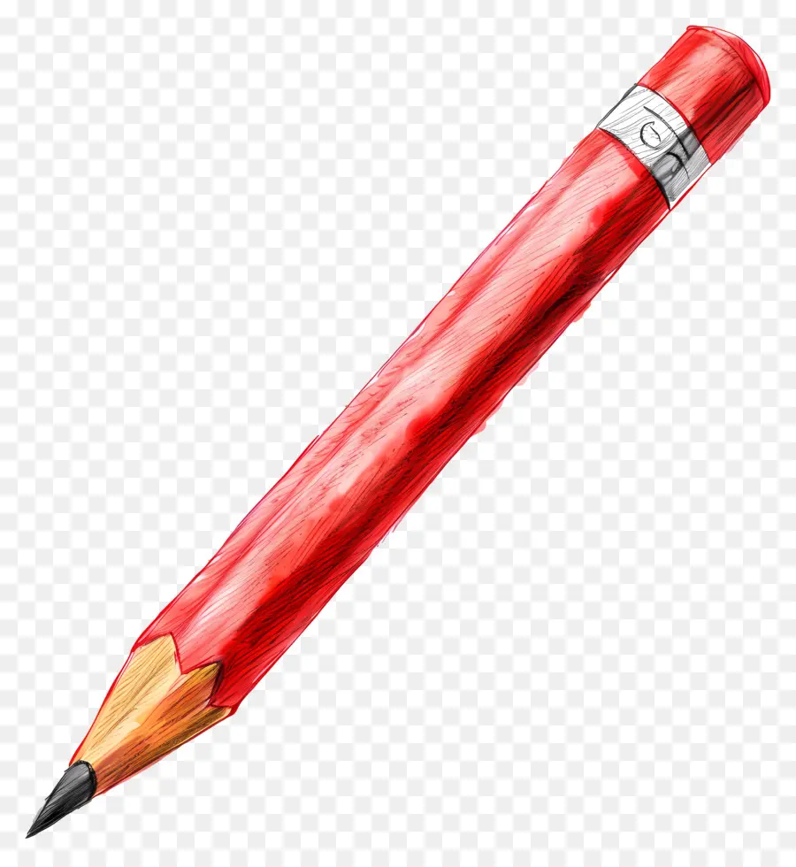 قلم رصاص，قلم أحمر PNG