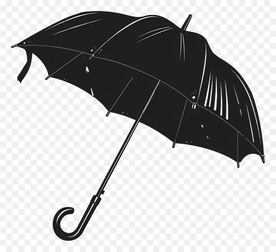 المظلة السوداء，مخروطي الشكل PNG