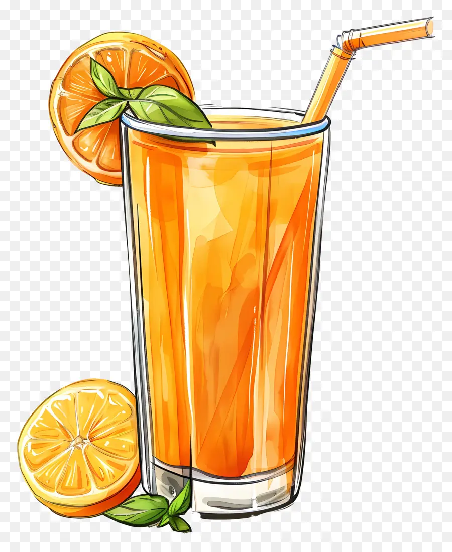 عصير，شراب البرتقال PNG
