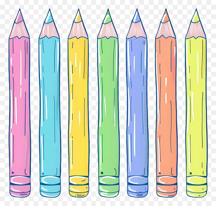 قلم رصاص，أقلام الرصاص الملونة PNG