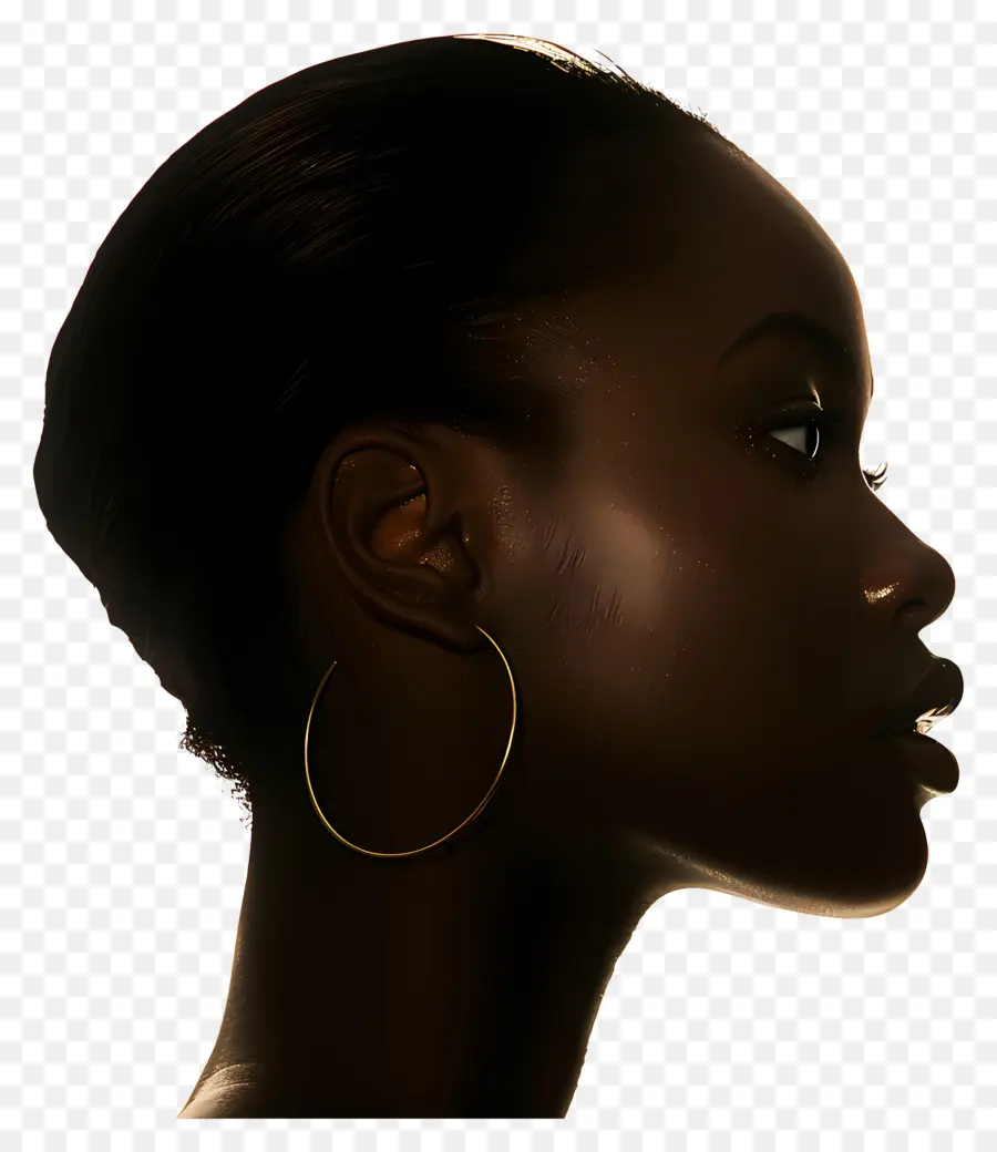 امرأة سوداء，صورة PNG