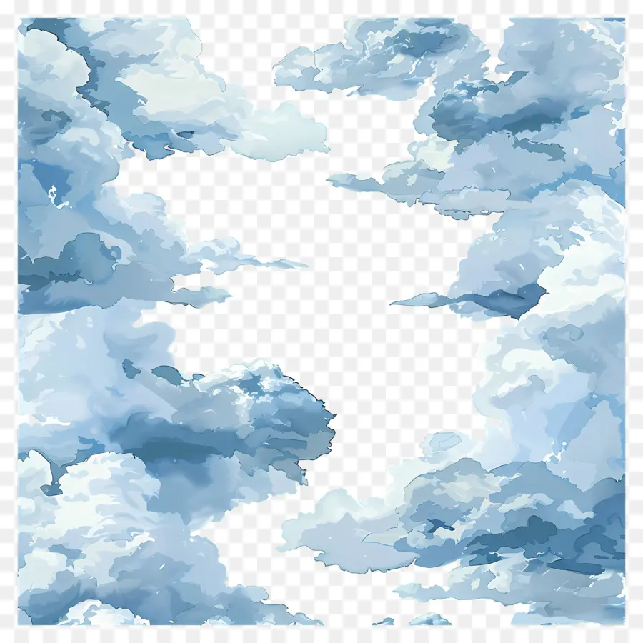 الغيوم，السماء الزرقاء PNG