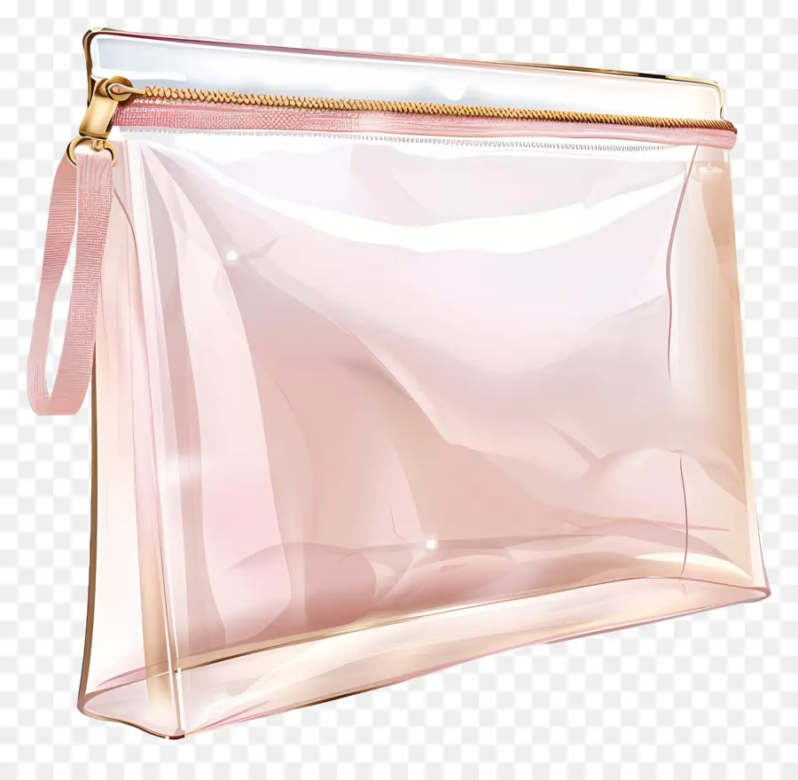 حقيبة مستحضرات التجميل，كيس بلاستيكي شفاف PNG