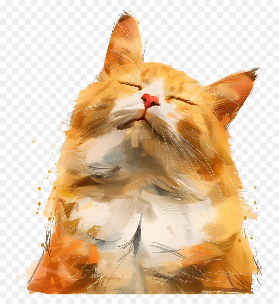 القط，اللوحة الرقمية PNG