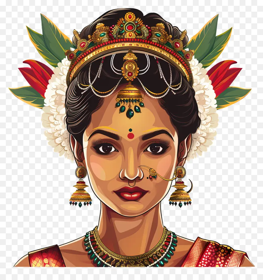 امرأة هندية，الملابس الهندية PNG