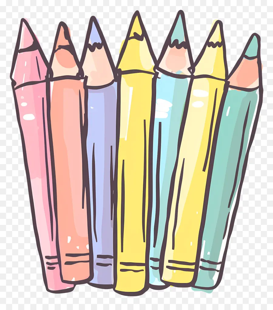 قلم رصاص，الأقلام الملونة PNG
