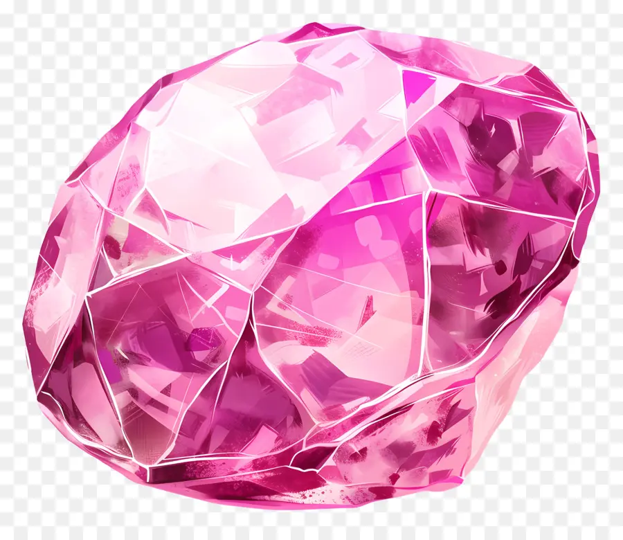 الوردي الأحجار الكريمة，الأوجه PNG