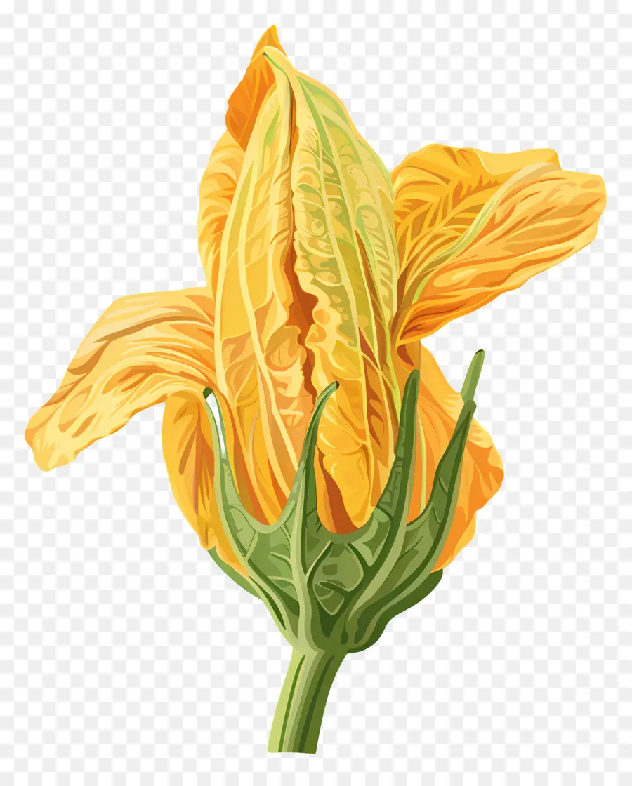 أزهار الاسكواش，زهرة الكوسة PNG