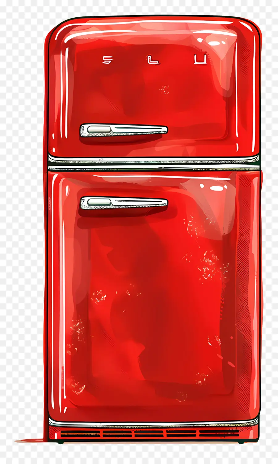 ثلاجة，الثلاجة الرجعية PNG