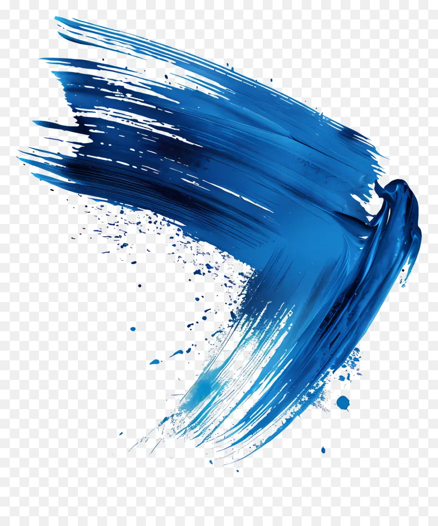 فرشاة زرقاء السكتة الدماغية，الرسام PNG