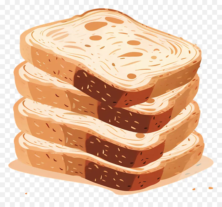 خبز القمح الكامل，شرائح الخبز PNG