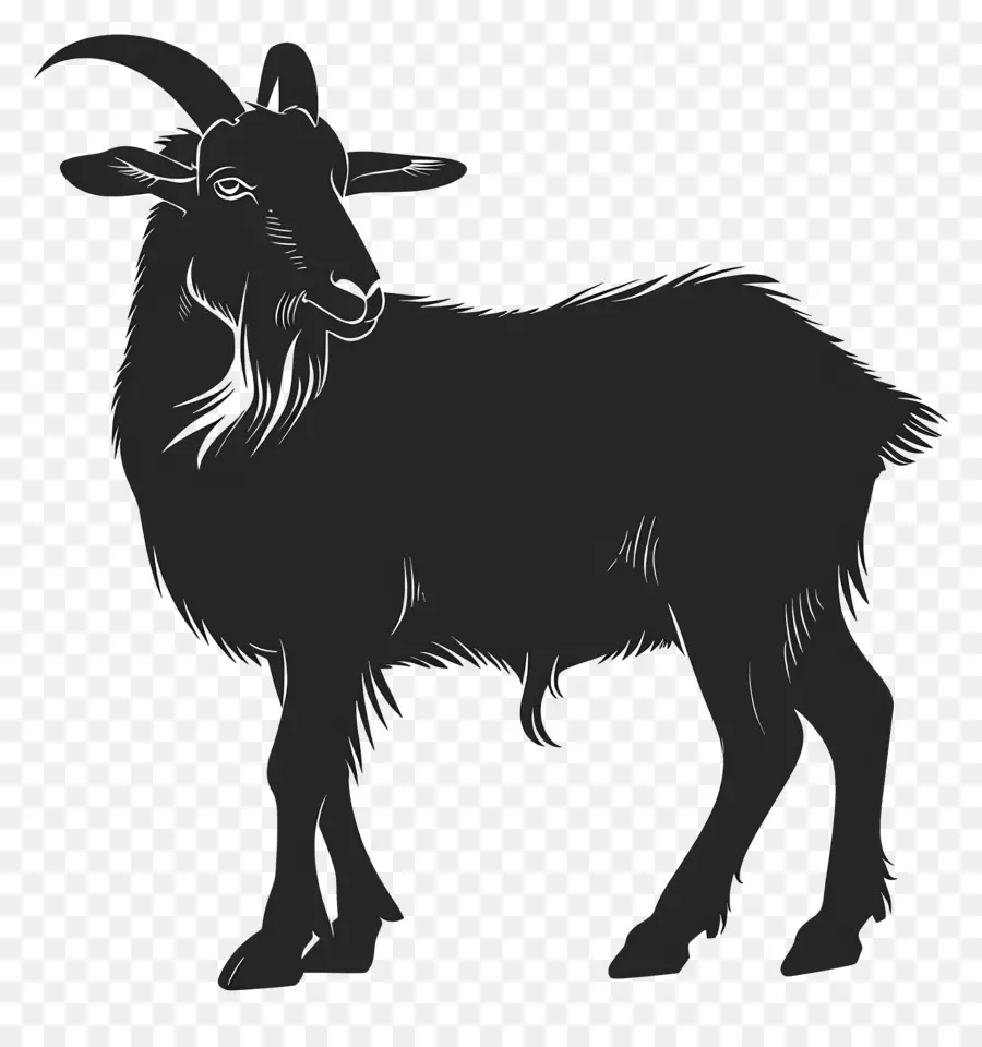 صورة ظلية الماعز，الماعز PNG