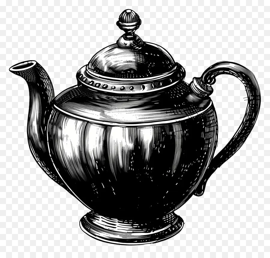 إبريق الشاي，المعادن PNG