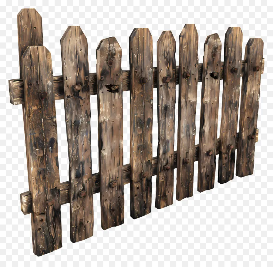 السياج الخشبي，السياج الخشبي القديم PNG