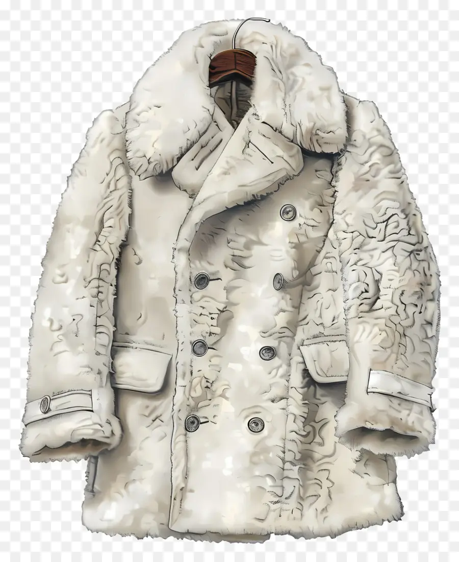 معطف，سترة أبيض PNG