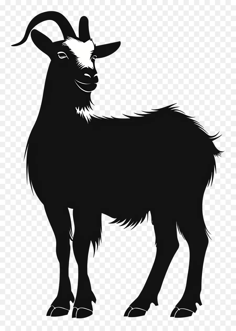 صورة ظلية الماعز，الماعز PNG