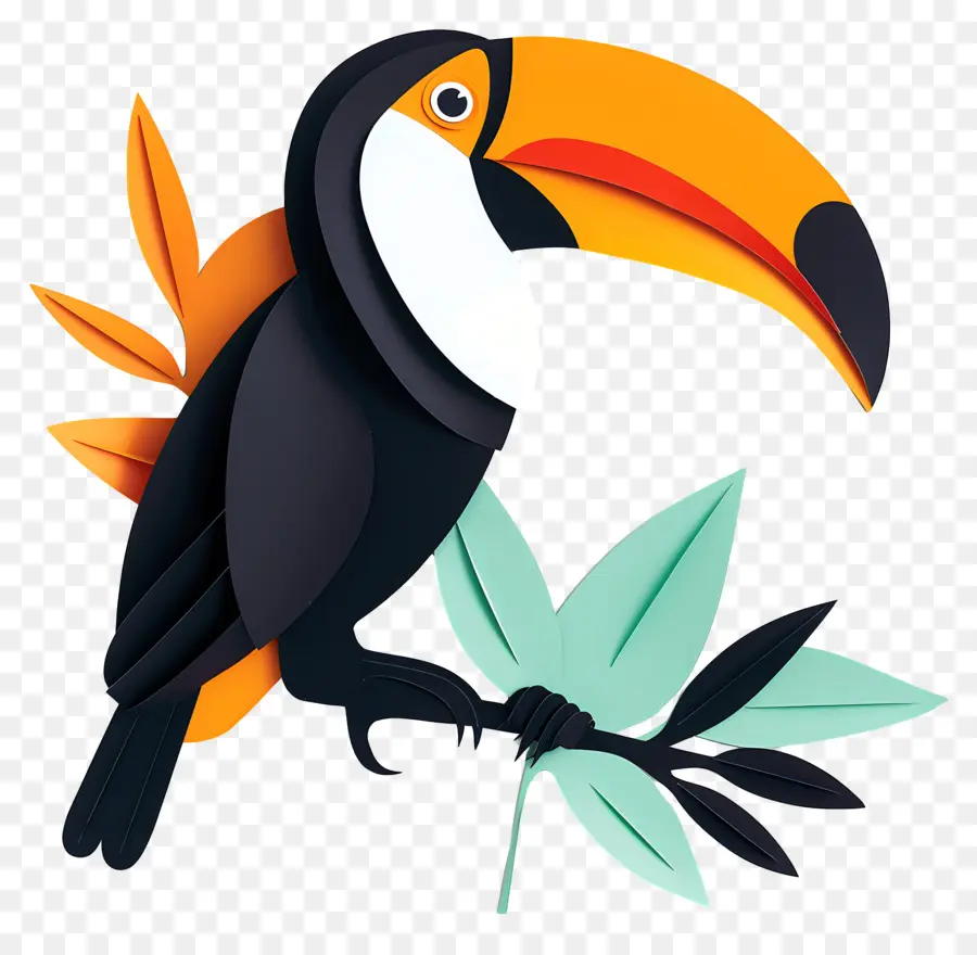 الطوقان，الطيور الملونة PNG