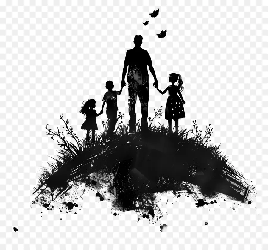 عائلة خيال，صورة ظلية ، PNG