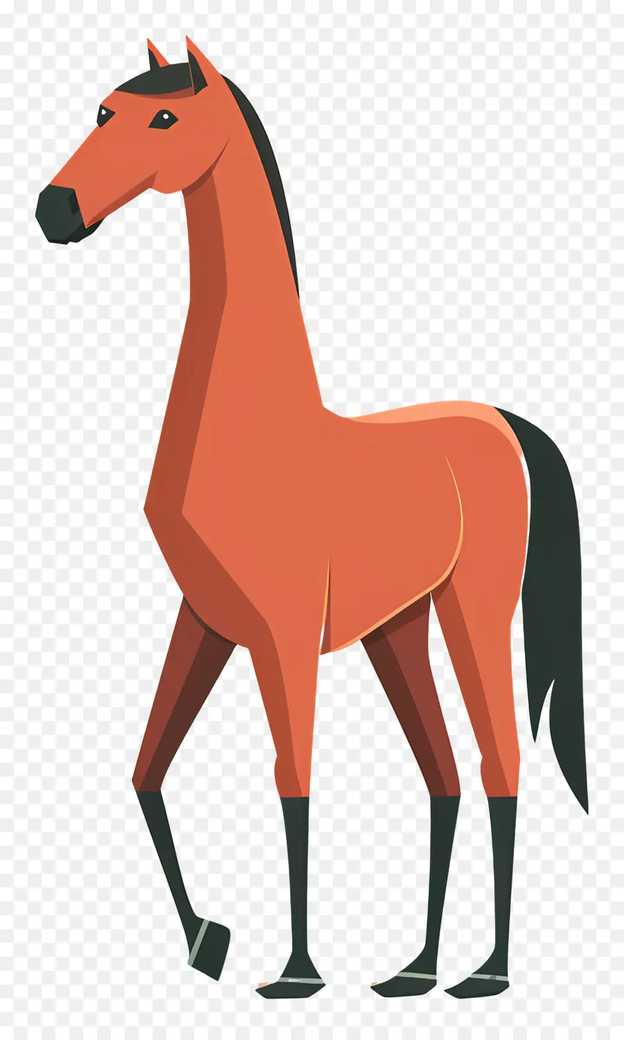 الحصان，حصان برتقالي PNG