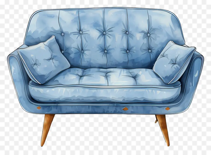 أريكة，الأريكة الأزرق PNG