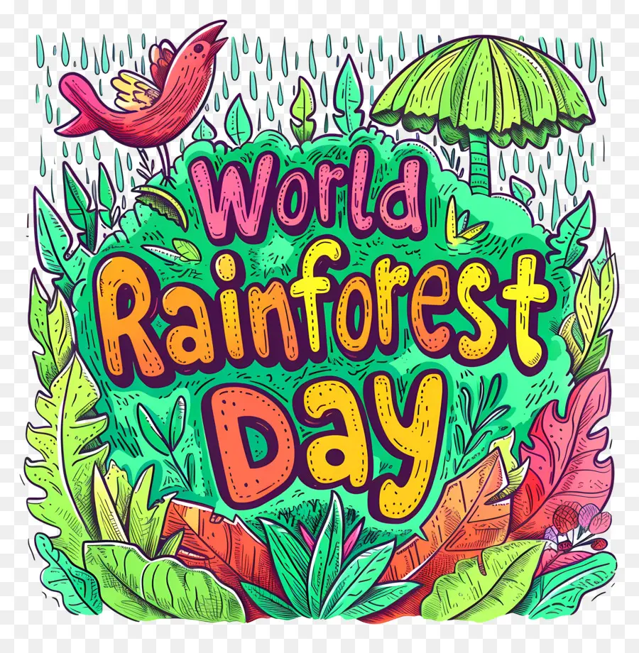 يوم العالم في الغابات المطيرة，من ناحية بالحروف PNG
