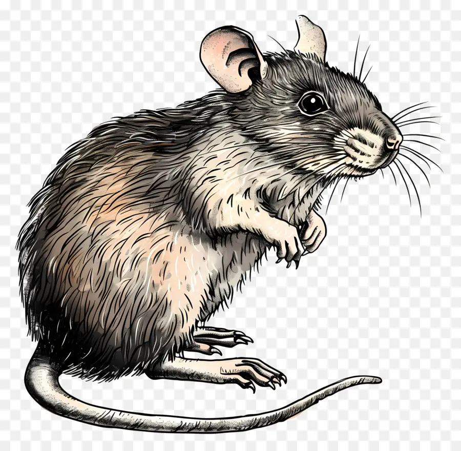 الفئران，فأر رمادي PNG