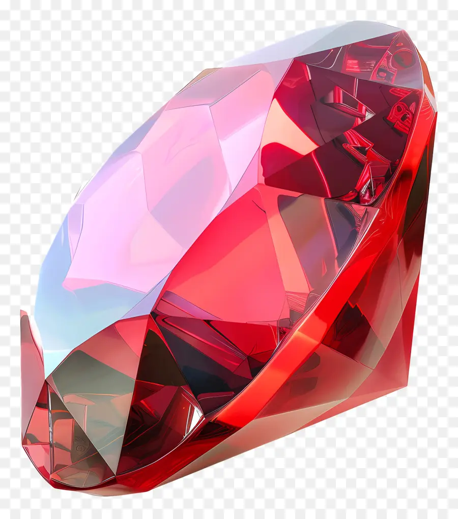 الأحجار الكريمة الحمراء，الأحمر الماس PNG
