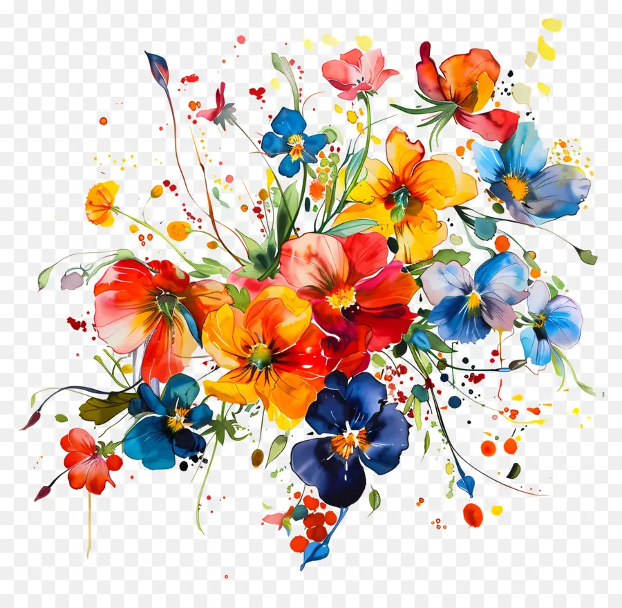 جعل الحياة يوم جميل，لوحة الأزهار PNG