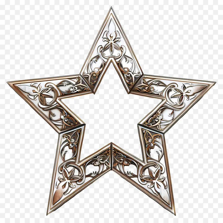 نجوم الإطار，النجم الفضي PNG
