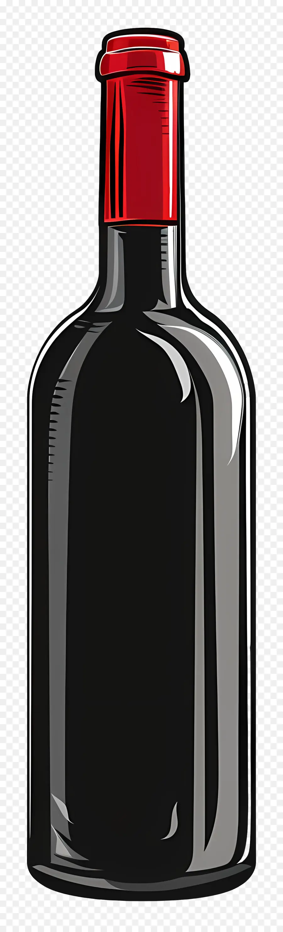 زجاجة النبيذ，زجاجة سوداء PNG