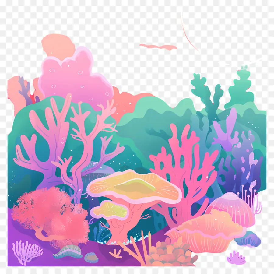 الشعاب المرجانية，تحت الماء PNG