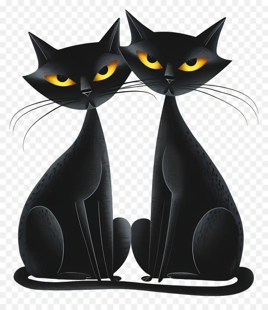 القطط السوداء，القط الأسود PNG