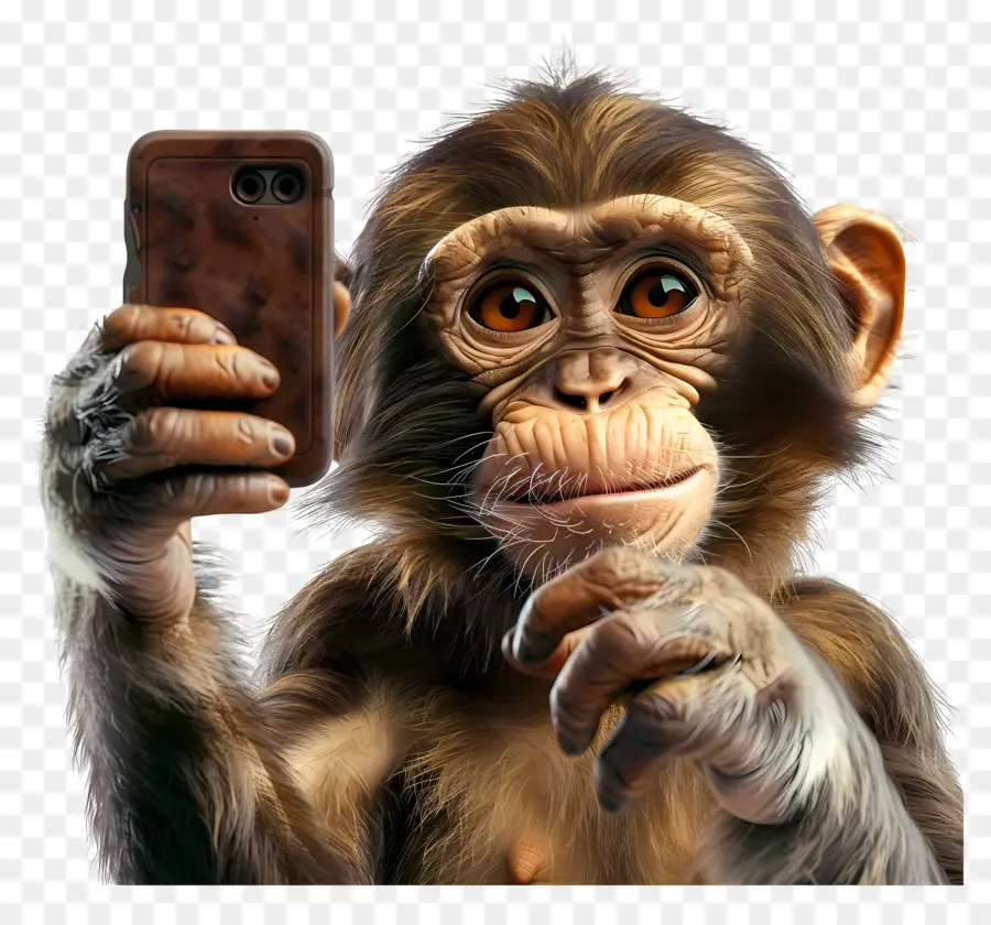 حيوان سيلفي，الشمبانزي PNG