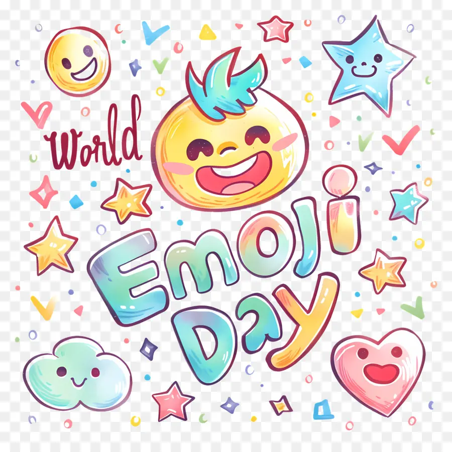 اليوم العالمي للرموز التعبيرية，Com Emojis PNG