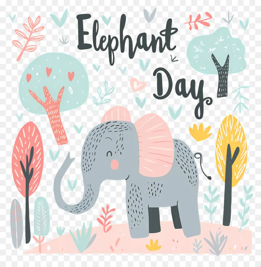العالم يوم الفيل，الفيل الرسم PNG