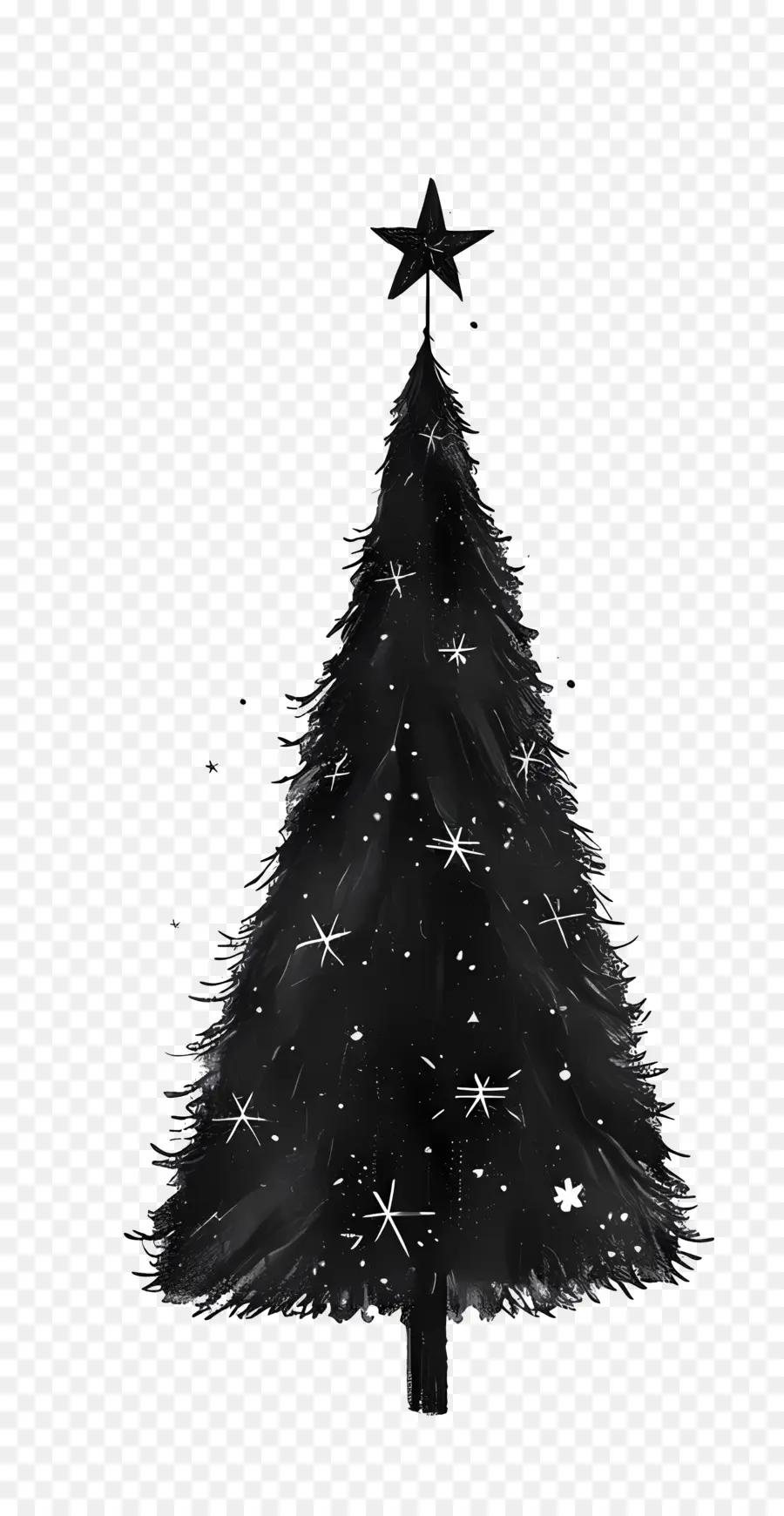 شجرة عيد الميلاد，النجوم PNG