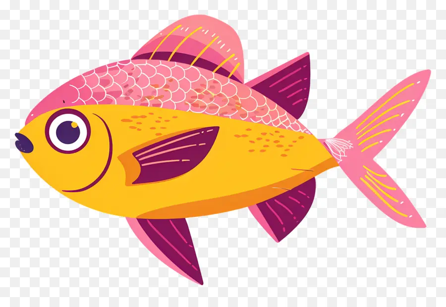 الأسماك，الوردي PNG