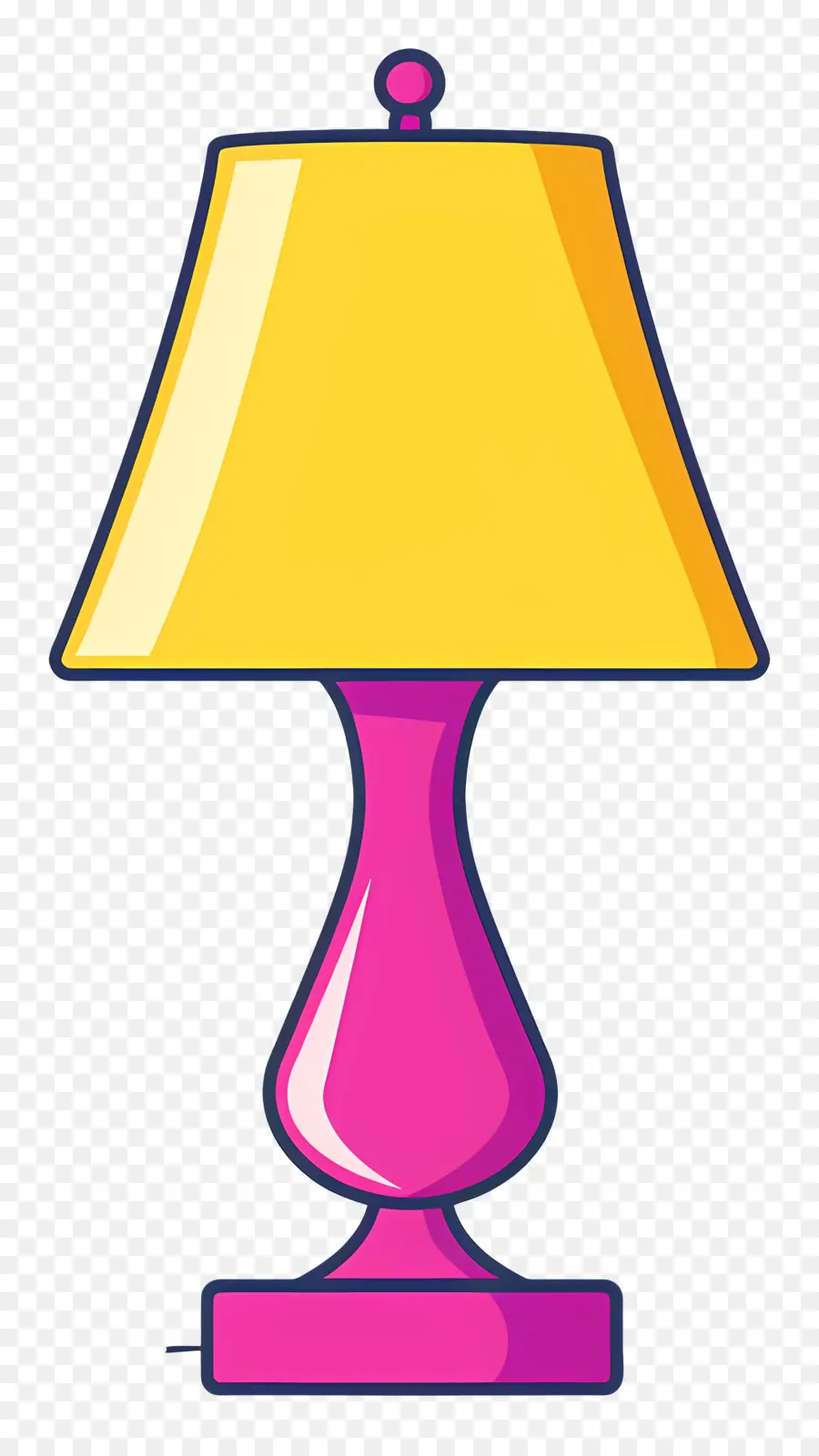 مصباح，مصباح الطاولة الوردي PNG
