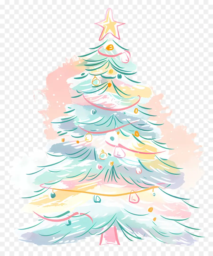 شجرة عيد الميلاد，شجرة مطلية PNG