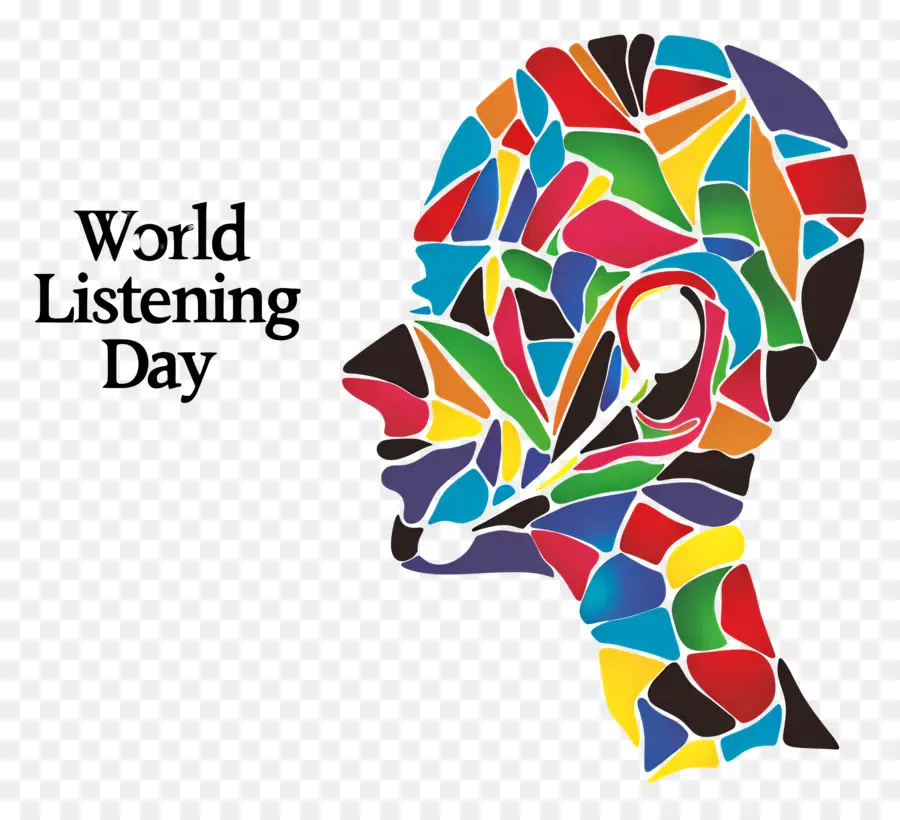يوم الاستماع العالمي，صورة ظلية ، PNG