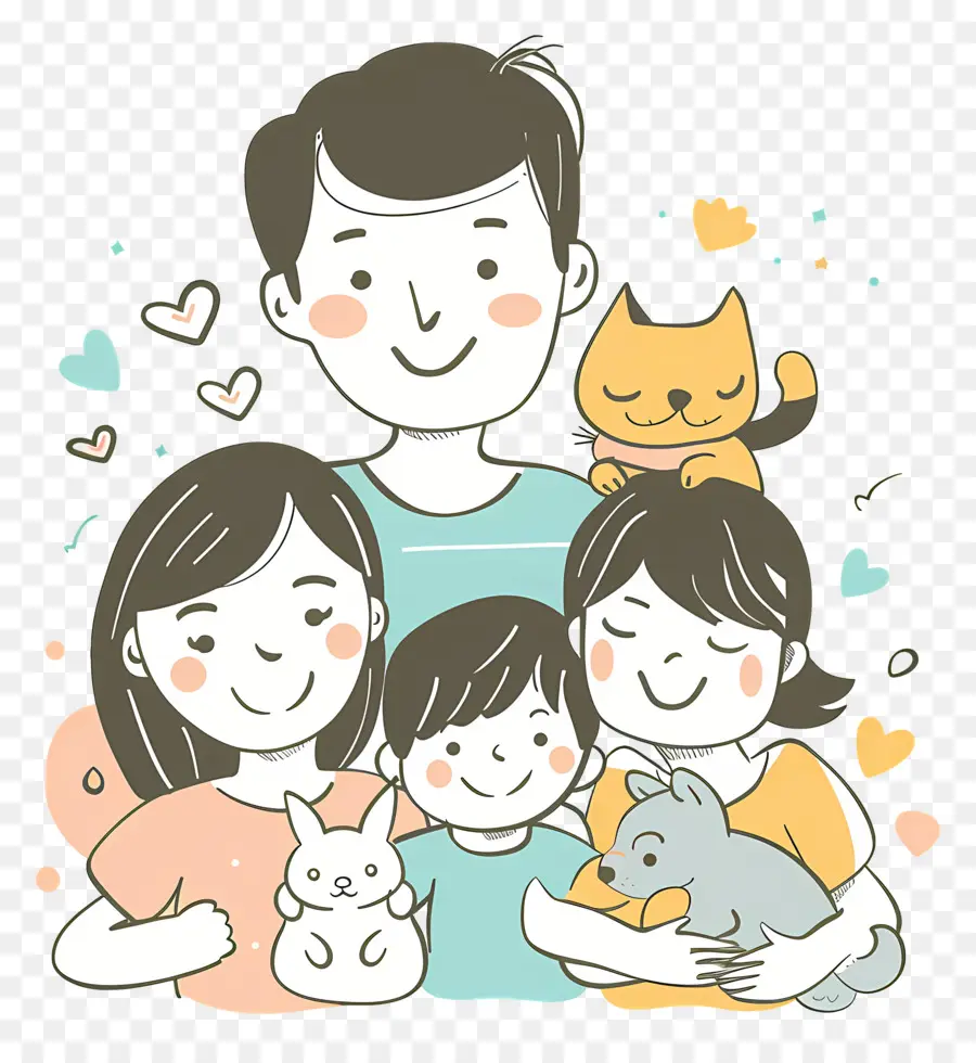 الأسرة السعيدة，الأسرة PNG