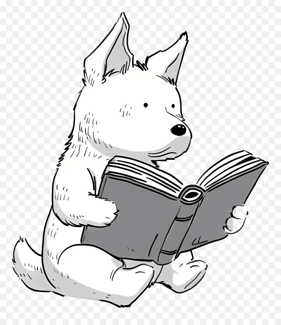 قراءة كتاب اليوم，الكلب PNG