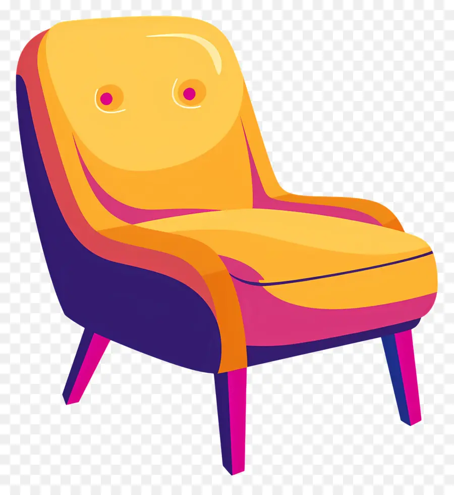 كرسي，الكرسي الصفراء PNG