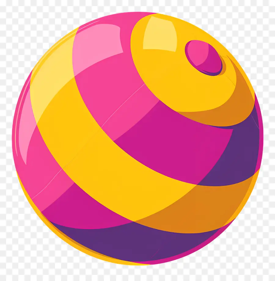 كرة الشاطئ，كرة ملونة PNG